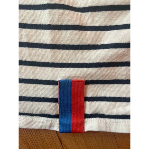 KULE Striped Shirt, XS, Cream and Navy - Picture 3 of 4